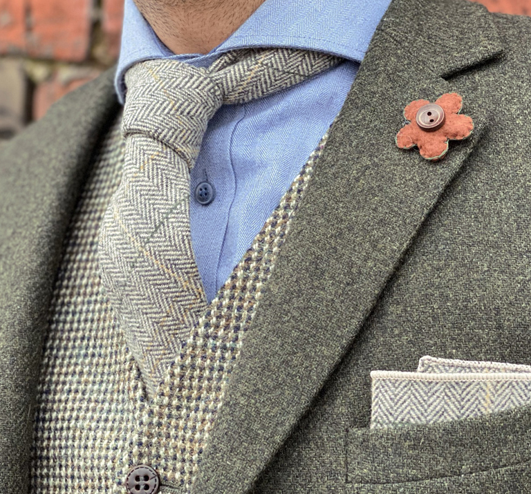 Lapel pins grey