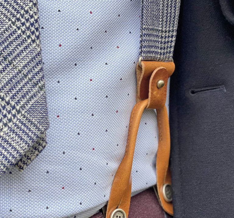 Suspenders parts turquoise