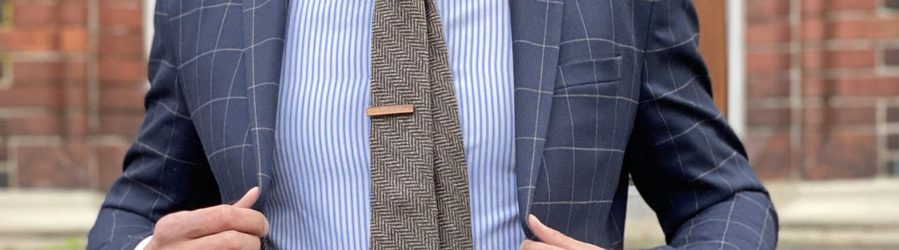 Tie pins striped