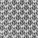 Sir Redman knitted pocket square grey