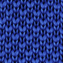 Necktie knitted royal blue