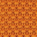 Necktie knitted orange