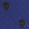Mini tie keychain skulls blue