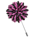 Lapel pin dahlia stripe