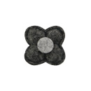 Lapel pin felt flower short