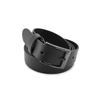 Cow leather belt narrow