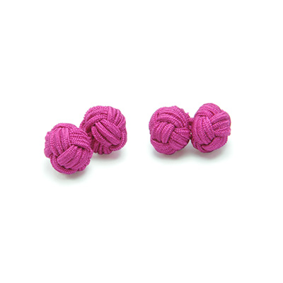 Cufflinks fabric magenta