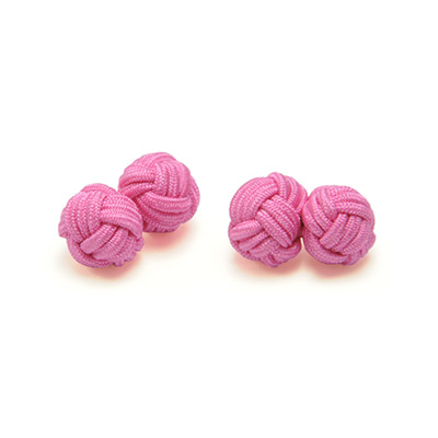 Cufflinks fabric pink